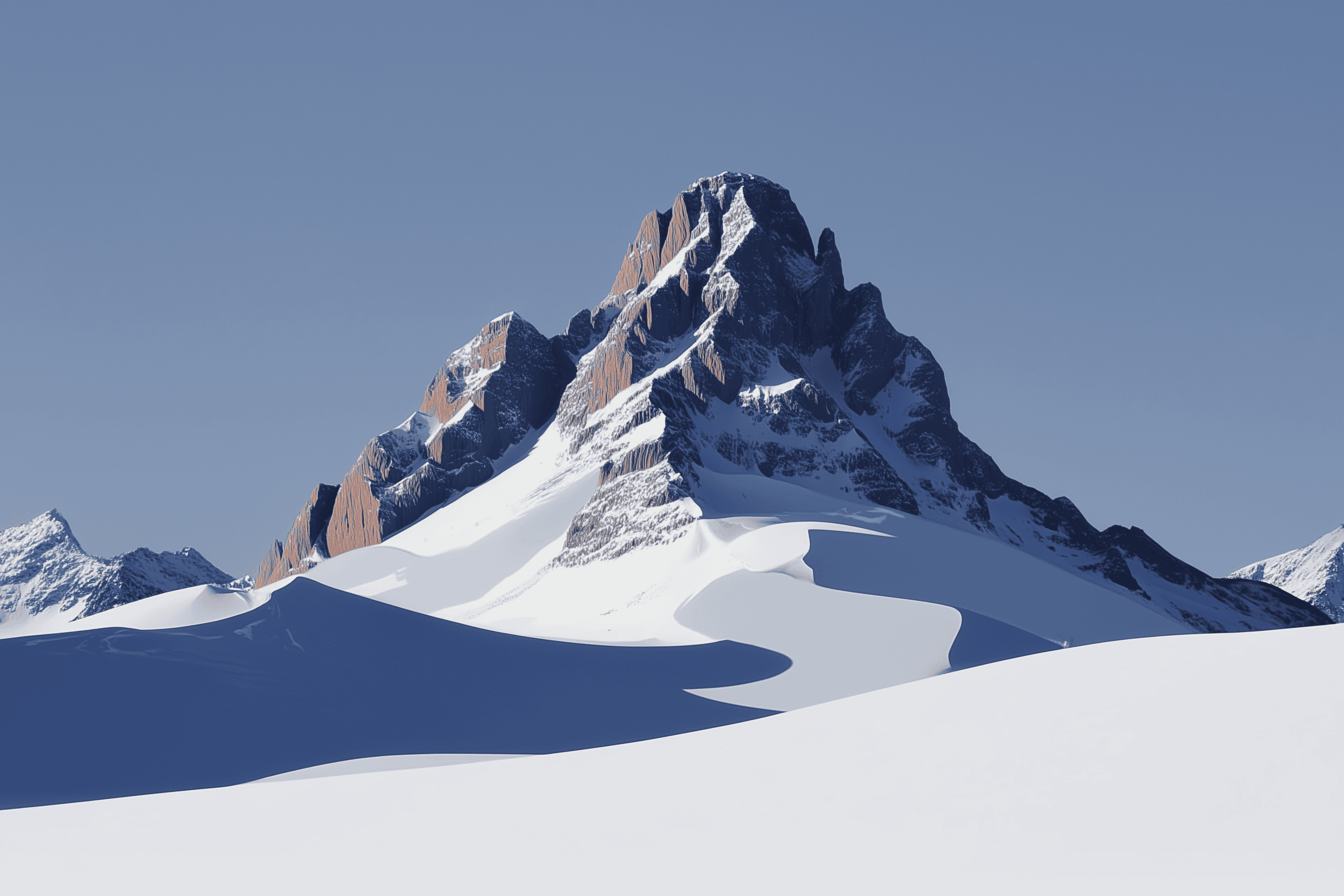 Linard mountain in snow